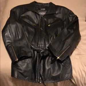Wilson’s Black Leather Jacket